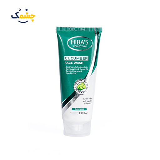 فوم شستشوی آبرسان هیباس مدل Cucumber حجم 100 میل| Hiba’s Cucumber Face Wash 100ml