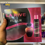 ست ادوپرفیوم و اسپری دئودورانت زنانه لا ریو La Rive مدل Fleur De Femme حجم 90 میلی لیتر