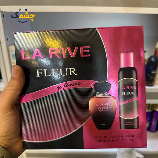ست ادوپرفیوم و اسپری دئودورانت زنانه لا ریو La Rive مدل Fleur De Femme حجم 90 میلی لیتر