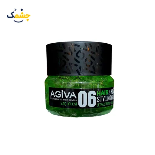 ژل مو آگیوا 06 مدل ultra strong & wet با قدرت حالت دهی بالا حجم 200 میل