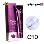 رنگ مو وال وار بلوند دودی خیلی خیلی روشن سری دودی شماره c10 حجم 120 میلی لیتر