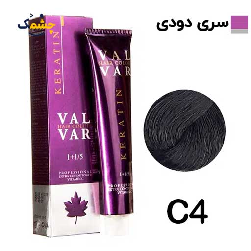 c4 رنگ مو وال وار قهوه ای دودی روشن سری دودی شماره c4 حجم 120 میلی لیتر