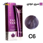 رنگ مو وال وار بلوند دودی متوسط سری دودی شماره c6 حجم 120 میلی لیتر