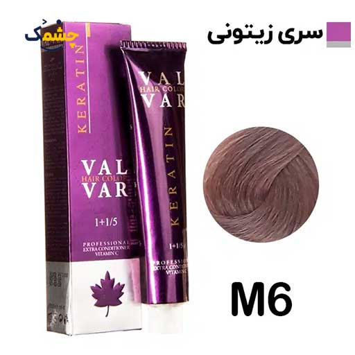 m6 رنگ مو وال وار بلوند زیتونی متوسط سری زیتونی شماره m6 حجم 120 میلی لیتر