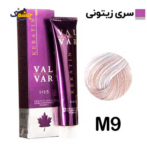 m9 رنگ مو وال وار بلوند زیتونی پلاتینه سری زیتونی شماره m9 حجم 120 میلی لیتر