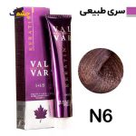 رنگ مو وشال وار بلوند متوسط سری طبیعی شماره N6 حجم 120 میلی لیتر