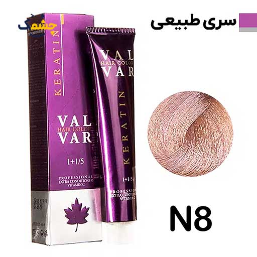 n8 رنگ مو وال وار بلوند خیلی روشن سری طبیعی شماره N8 حجم 120 میلی لیتر