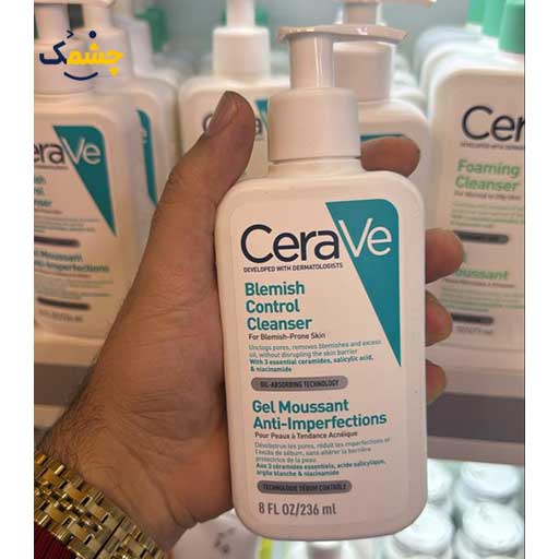 ژل شستشو ضد لک و ضد جوش سراوی Cerave بلمیش کنترل Blemish Control