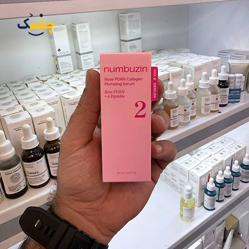 سرم پوست صورت نامبوزین ضد چروک مدل Rose PDRN + 6peptides حجم 30 میلی لیتر