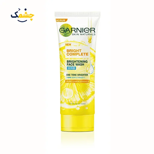 اسکراب صورت گارنیر Bright Complete Vitamin C Face Scrub؛ پاککننده و لایهبردار ملایم پوست اسکراب پاککننده و لایهبردار صورت گارنیر ۱۰۰ میل Bright Complete Vitamin C - Image 1