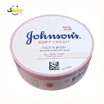 کرم مرطوب کننده صورت و بدن جانسون 24 Hour Moisture Soft Cream حجم ۲۰۰ میل